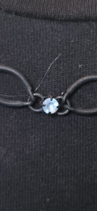 Halskette mit Strass & ovalen Elementen