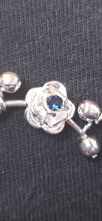 Blumen Halskette mit Strass