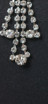 Strass Halskette mit Anhänger im Wasserfall-Design