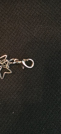 Lange Statement Armband/Fußkette mit Sternen in Silber – verspielt & modern