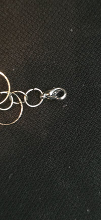 Lange Statement Armband mit Ringen in Silber – edgy & modern