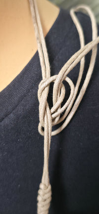 Muschel Statement – Halskette/Gürtel in Naturfarben Boho Style