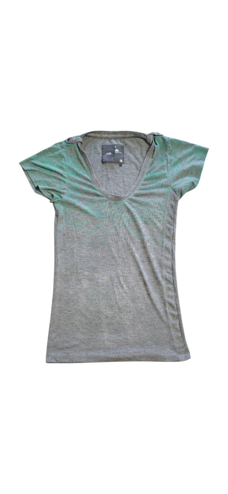 G-STAR Damen T-Shirt Grau Grün