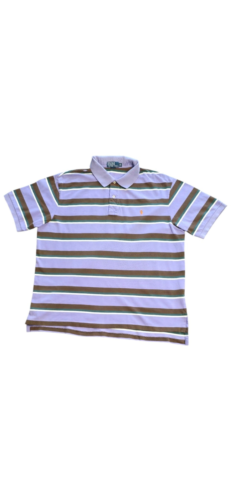 Polo Ralph Lauren Polo Shirt gestreift Lila, Grün, Weiß, Braun