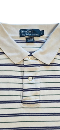 Polo Ralph Lauren Polo Shirt gestreift Weiß, Blau, Grün