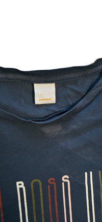 BOSS Hugo Boss T-Shirt Dunkel Blau mit Logo